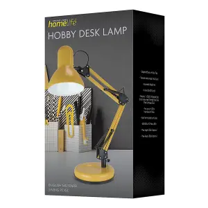 HomeLife 35w 'Swing Poise' Hobby Desk Lamp - English Mustard