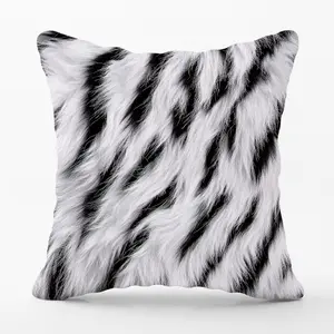 White Tiger Print Cushions 60cm x 60cm