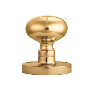 Carlisle Brass Polished Brass Mushroom Mortice Knob (M35)