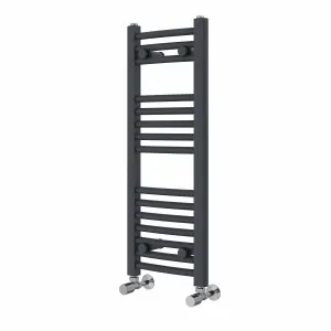 Right Radiators 800x300 mm Curved Heated Towel Rail Radiator Bathroom Ladder Warmer Anthracite