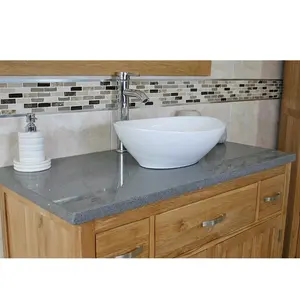 Nya 1000mm Single Bathroom Vanity with Vessel Ceramic Basin Grey