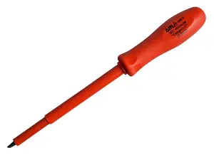 High-Performance Insulated Slotted Screwdriver 75 x 4mm for Electricians and Technicians