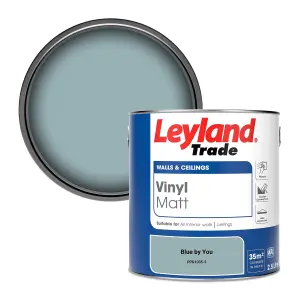 Leyland Trade Vinyl Matt Walls & Ceilings Emulsion Paint Blue by You (PPG1035-3) 2.5L