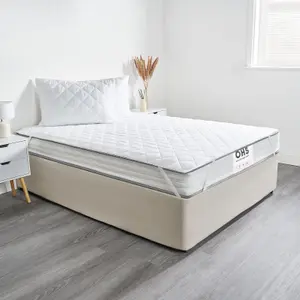 Luxury Mattress Topper Soft Touch Protector Pinsonic Bed Cover, Double