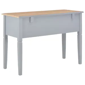 Berkfield Writing Desk Grey 109.5x45x77.5 cm Wood