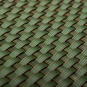 Poly Rattan Garden Screen - DARK GREEN 1M x 1M