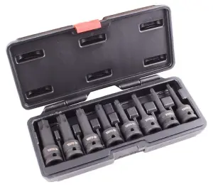 YATO YT-1065, 1/2" impact torx socket bit set 8 pcs sizes T30-T80mm