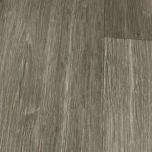 Grey Modern Wood Effect Anti-Slip Vinyl Flooring For Kitchen, Bathroom, 2.5mm Thick Vinyl Sheet-3m(9'9") X 3m(9'9")-9m²