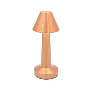 Global Gizmos Rechargeable LED Table Lamp - Brass