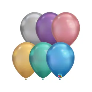 Qualatex Latex Round Balloon (Pack of 100) Multicoloured (One Size)