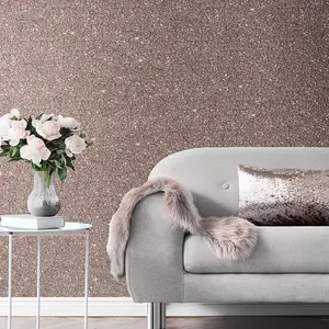 Muriva Bronze Texture Metallic effect Embossed Wallpaper