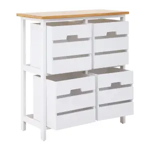 Interiors by Premier Newport 4 Drawer Chest, Delivered Fully Assmbled