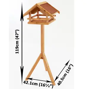 Easipet Wooden Bird Table Feeder for Garden