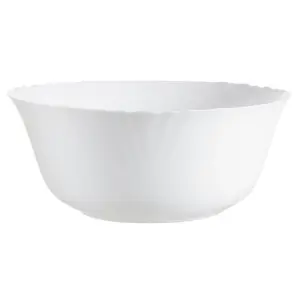 URBNLIVING 24cm Diameter Opal Glass Salad Bowl