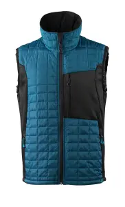 Mascot Advanced Thermal Gilet with CLIMascotA(Dark Petroleum/Black)  (XXXX Large)