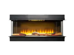 Adam Sahara Panoramic Media Wall Electric Fire, 42 Inch