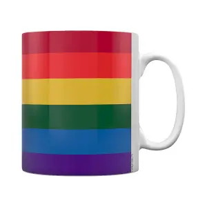 Grindstore Progress Pride Mug White/Multicoloured (One Size)