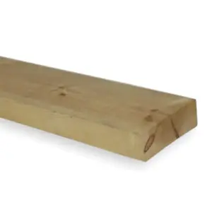 PACK OF 5 (Total 5 Units) - 47mm x 175mm (7" x 2") Sawn Timber Carcassing Wood Softwood Timber - 4.8m Length