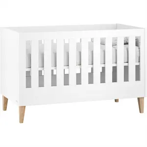 Saluzzo Convertible Cot Bed Premium White