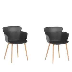 Lennard Dining Chair (Set of 2) Black