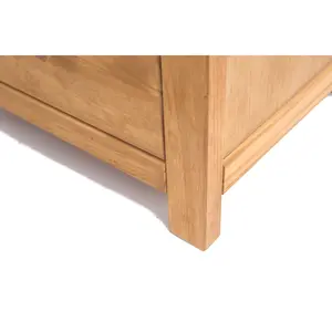 Lugo 2 Drawer Petite Bedside Table Wood Knob