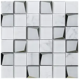 VENIZIA BLACK MOSAIC TILE SHEET