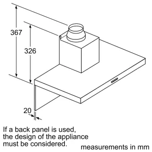 Bosch DWB66BC60B Metal & plastic Box Cooker hood (W)60cm - Black