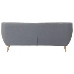 3 Seater Fabric Sofa Grey MOTALA