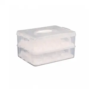 Oypla 2 Tier Cupcake Cake Holder Portable Storage Carrier Box