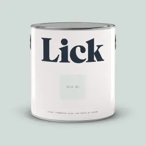 Lick Blue 02 Matt Emulsion paint, 2.5L