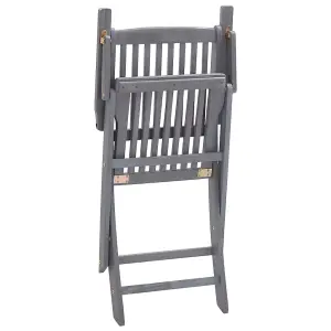 Berkfield Folding Outdoor Chairs 6 pcs Solid Acacia Wood