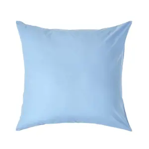 Homescapes Blue Continental Egyptian Cotton Pillowcase 200 TC, 80 x 80 cm