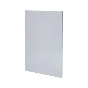 GoodHome Alisma High gloss grey slab Standard End panel (H)870mm (W)590mm