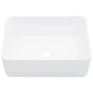 Berkfield Wash Basin 40x30x13 cm Ceramic White