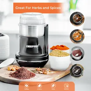 Geepas 200W Coffee Grinder Electric Coffee Grinder for Coffee Beans Spices & Nuts