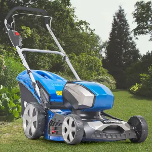 Hyundai 80V Lithium-Ion Cordless Battery Powered Lawn Mower 45cm Cutting Width With Battery and Charger HYM80Li460P