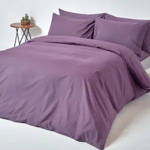 Homescapes Grape Egyptian Cotton Fitted Sheet 200 TC, Single