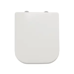 Cooke & Lewis Santoro White Soft close Toilet seat