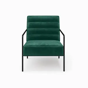 Bookham Accent Chair in Velvet Green