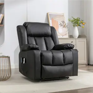 Sheridan Dual Motor Electric Riser Recliner with Massage and Heat - Brown