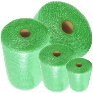 Green Bubble Wrap Roll 750mm x 25m Cushioning Wrap for Moving House, Fragile Items, Shipping & Storage