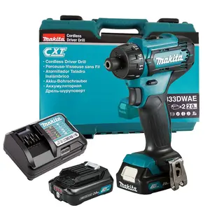 Makita DF033DWAE 12V Max 10.8V CXT 1/4" Hex Drill Driver Compact - 2x Batteries