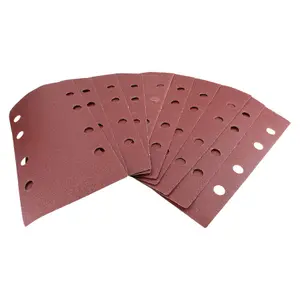 Hook/Loop 1/3 Sheet Sanding Sander Sandpaper Pads 10 Pack 120 Grit