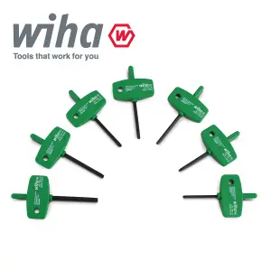 Wiha L-Key Torx Allen Key Work Bench Stand 7pcs Flag Handle T6 To T20 25624