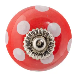 Nicola Spring - Round Ceramic Cabinet Knob - Spot