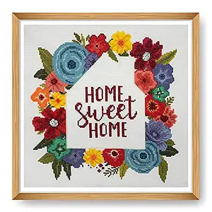 Counted Cross Stitch Kit: Large: Home Sweet Home