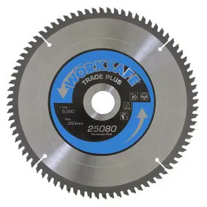 Aluminium Cutting TCT Circular Saw Blade 250 x 30mm 80tpu by Ufixt