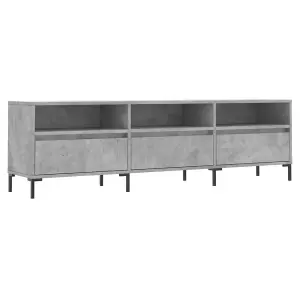 vidaXL TV Cabinet Concrete Grey 150x30x44.5 cm Engineered Wood