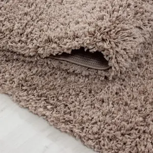 Luxurious Shaggy Rugs Soft Extra Thick Area Rugs Heavy 5cm Dense Pile for Living Room Bedroom Hallway (Dark Beige, 120 x 170cm)