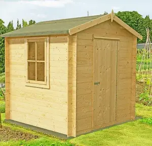 Danbury Log Cabin Home Office Garden Room Approx 7 x 7 Feet